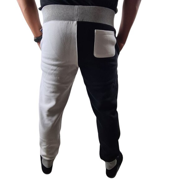 Champion Men's Reverse Weave Joggers Fleece Black White - Picture 4 of 15